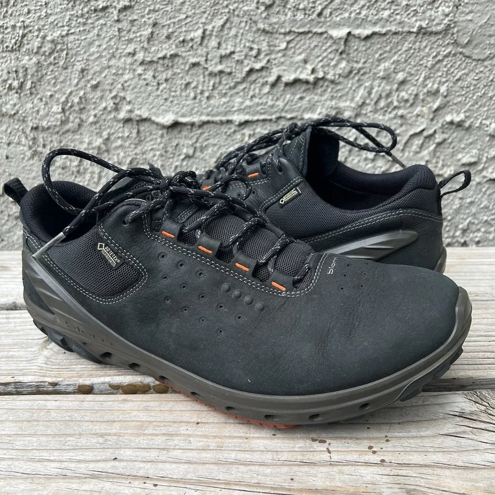 ECCO Shoes Men Size 10 Core Hydromax Water Resistant Golf Black Leather